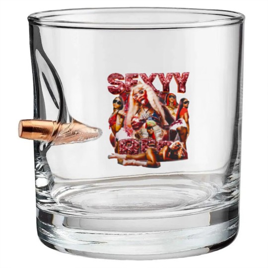 Discover Sexyy Red Singer Bullet Whiskey Glasses, Sexyy Red Bootleg Bullet Whiskey Glasses, Retro Sexyy Red Bullet Whiskey Glasses For Fan