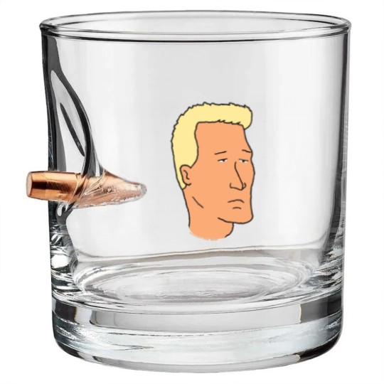 Discover king of the hill boomhauer simple portrait Bullet Whiskey Glasses