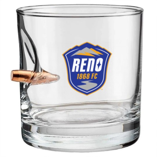 Discover Reno 1868 FC Bullet Whiskey Glasses