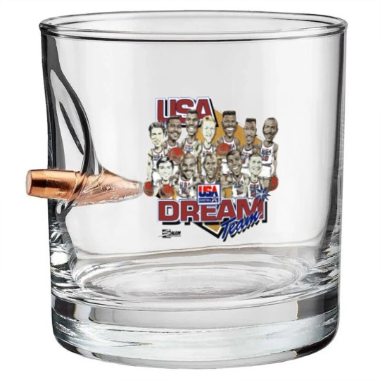 Discover The Dream Team 92 Bullet Whiskey Glasses