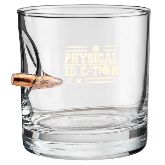 Discover Physical Education Teacher Bullet Whiskey Glasses