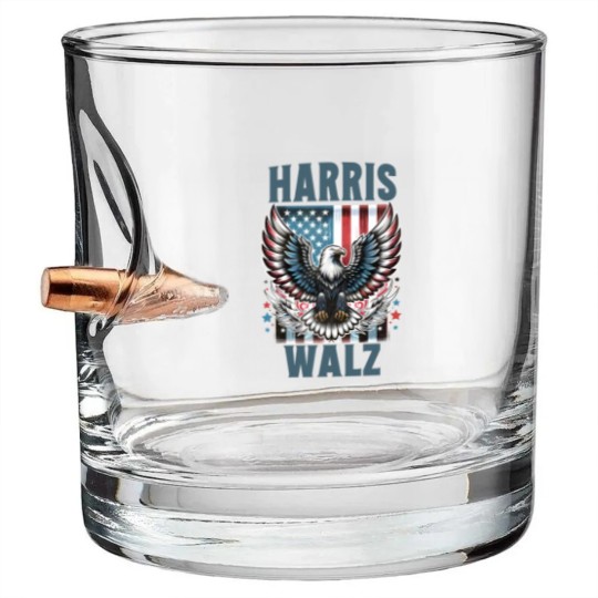 Discover Harris Walz Bullet Whiskey Glasses, Kamala Harris Walz 2024 Bullet Whiskey Glasses, Madam President Bullet Whiskey Glasses