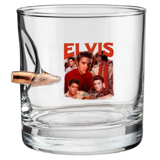 Discover Elvis Presley Music Bullet Whiskey Glasses, Elvis Presley Vintage Retro, Elvis Presley Singer 2023 Gift