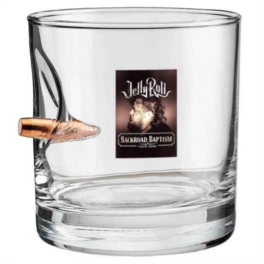 Discover Backroad Baptism Tour, Jelly Roll Tour, Jelly Roll Bullet Whiskey Glasses