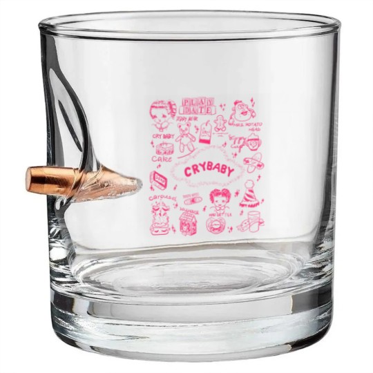 Discover Vintage Melanie Martinez Cry Baby Album Bullet Whiskey Glasses,  Melanie Martinez Merch