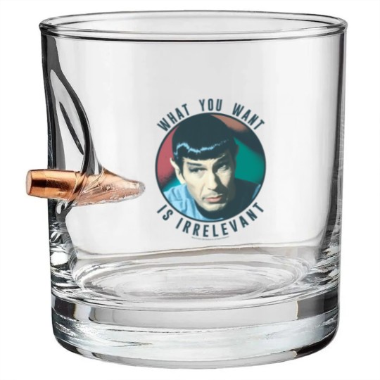 Discover The Original Series Spock What You Want Is Irrelevant Bullet Whiskey Glasses