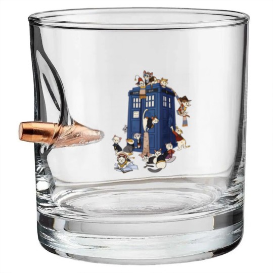 Discover Doctor Cat Bullet Whiskey Glasses, Doctor Who Bullet Whiskey Glasses, Time Lord Bullet Whiskey Glasses