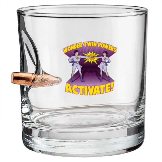Discover Wonder Twin Powers Activate Bullet Whiskey Glasses