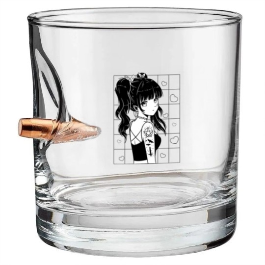 Discover Anime girl Anime girl Anime girl Bullet Whiskey Glasses