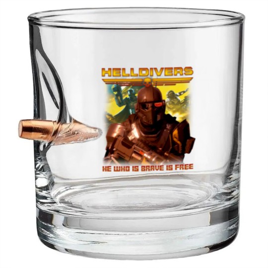 Discover Helldivers Vintage 90s Bullet Whiskey Glasses, Helldivers 2 Bullet Whiskey Glasses, Helldivers Vintage Bullet Whiskey Glasses