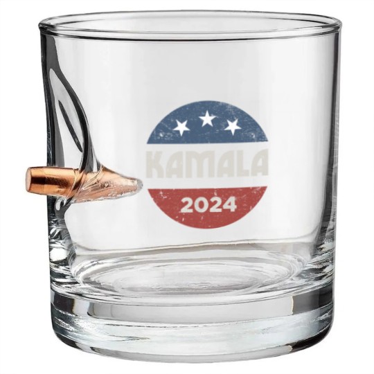 Discover Kamala Harris 2024 For President Campaign Bullet Whiskey Glasses