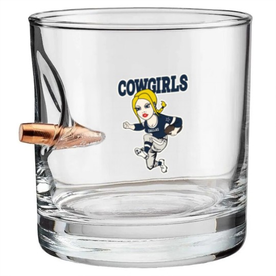 Discover Dallas Cowgirls Bullet Whiskey Glasses Bullet Whiskey Glasses