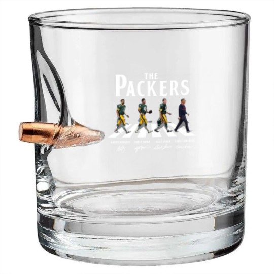 Discover The Packers Abbey Road Signature Bullet Whiskey Glasses