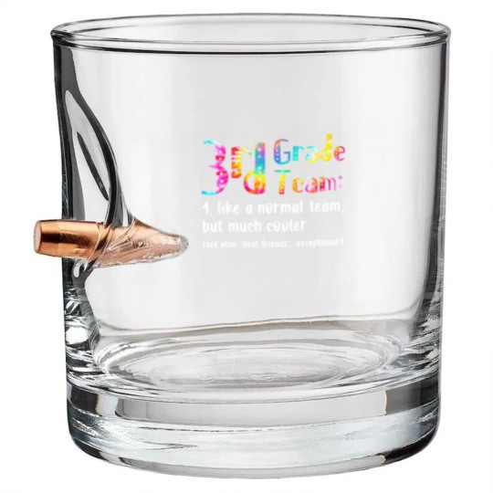 Discover 3Rd Grade Team  3Rd Grade Squad Teacher Gifts Bullet Whiskey Glasses