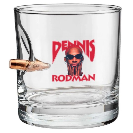 Discover Denis Rodman  2 Bullet Whiskey Glasses