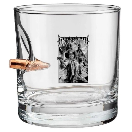Discover Dwight Yoakam Gunslinger Black Metal Bullet Whiskey Glasses