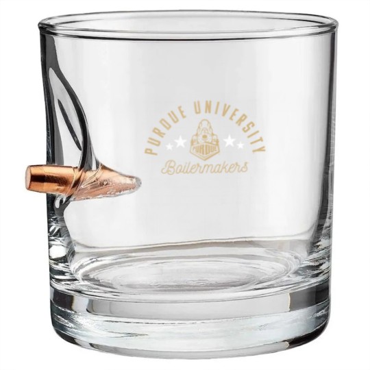 Discover purdue university boilermakers logo Bullet Whiskey Glasses