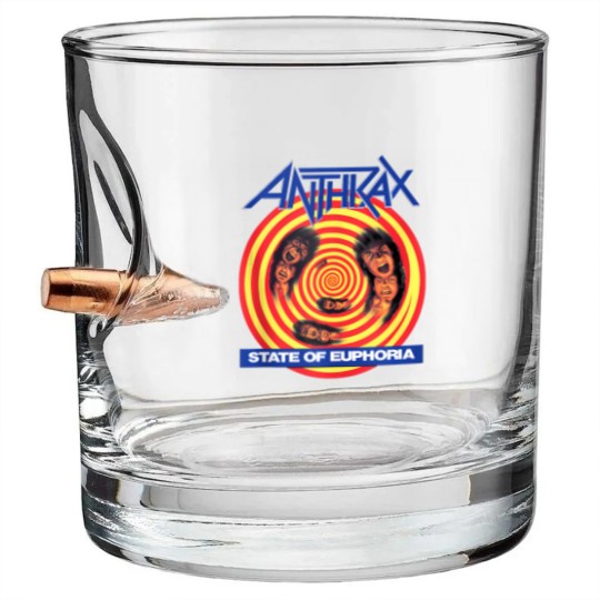 Discover anthrax â€“ state of euphoria Bullet Whiskey Glasses