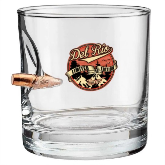 Discover I Love Del Rio Texas Retro Vintage  - Del Rio Texas - Bullet Whiskey Glasses