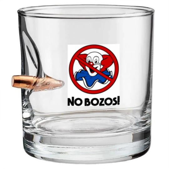 Discover NO BOZOS Bullet Whiskey Glasses