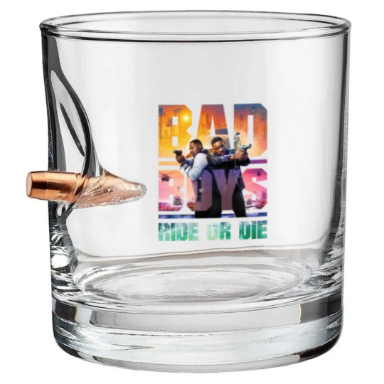 Discover Bad Boys Ride or Die (2024) Movie Bullet Whiskey Glasses, Bad Boys 4 Bullet Whiskey Glasses