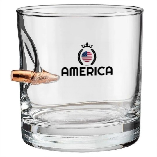 Discover USA, USA Bullet Whiskey Glasses, America, USA Bullet Whiskey Glasses Bullet Whiskey Glasses