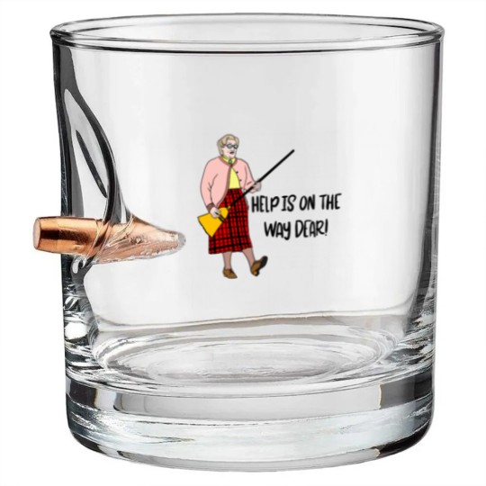 Discover Mrs Doubtfire “Help is on the way dear” Bullet Whiskey Glasses