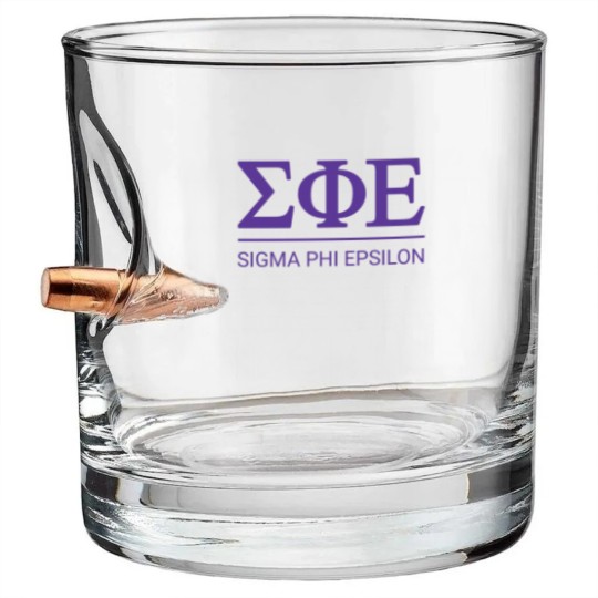 Discover Sigma Phi Epsilon | Badge Bullet Whiskey Glasses
