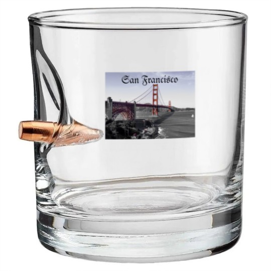 Discover San Francisco Bullet Whiskey Glasses