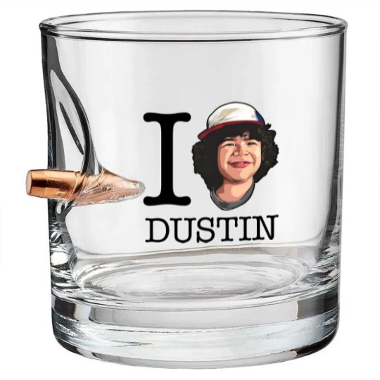 Discover Stranger Things I Love Dustin - Stranger Things Dustin - Bullet Whiskey Glasses