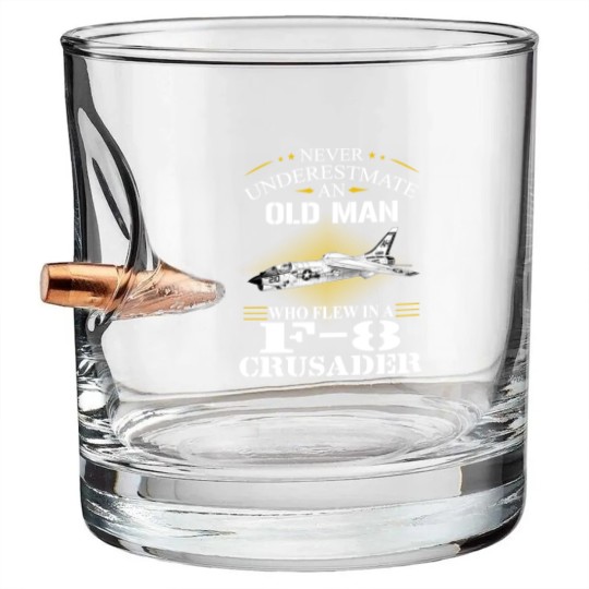 Discover F 8 Crusader Bullet Whiskey Glasses