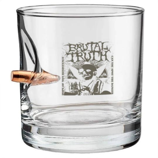 Discover Brutal Truth Bullet Whiskey Glasses