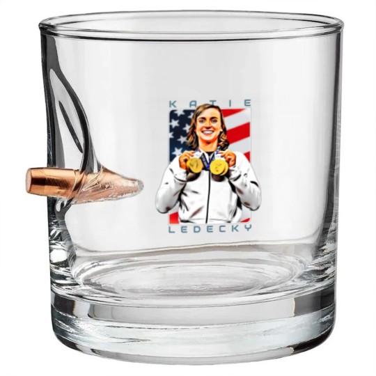 Discover Katie Ledecky The Hero - Athlete - Bullet Whiskey Glasses