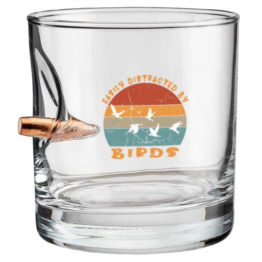 Discover .Easily Distracted By Birds, Birds Art, Birds Lover, Birds Gift, Birds Flying, Bird Mama, Bullet Whiskey Glasses