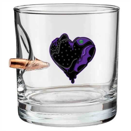 Discover Heart Jordan 13 Graphic To Match Jordan 13 Court Purple Bullet Whiskey Glasses