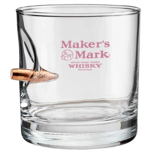 Discover Makers Mark Bourbon Pink Bullet Whiskey Glasses