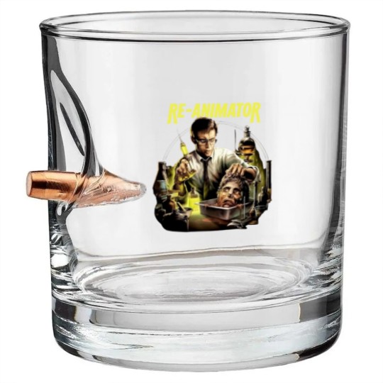 Discover reanimator horror movie Bullet Whiskey Glasses