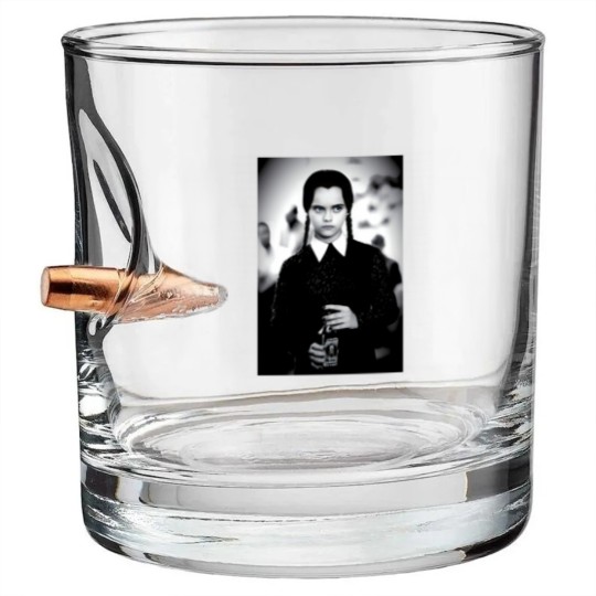 Discover Wednesday Addams Poison Horror Movie Bullet Whiskey Glasses