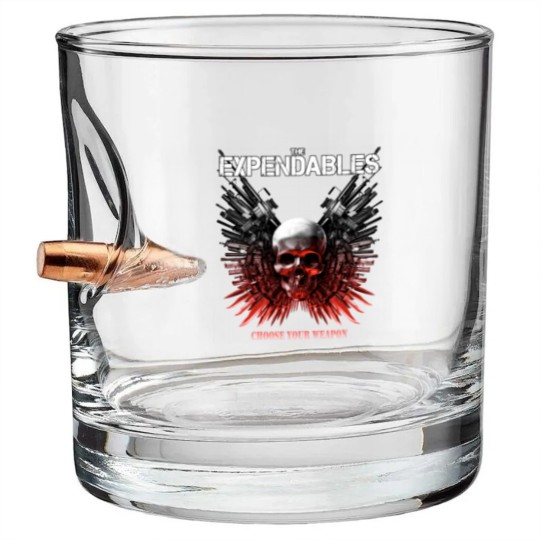 Discover The Expendables Movie Bullet Whiskey Glasses