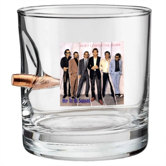 Discover Huey Lewis And The News Hip To Be Square Bullet Whiskey Glasses