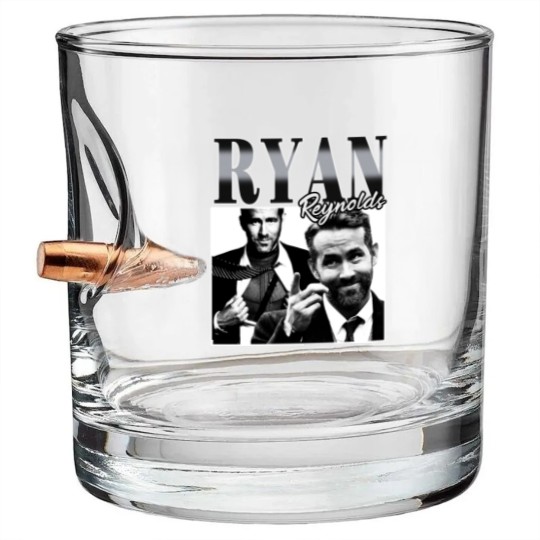 Discover Ryan Reynolds Movie Actor Bullet Whiskey Glasses Vintage, Ryan Reynolds Bullet Whiskey Glasses, Ryan Reynolds Bullet Whiskey Glasses