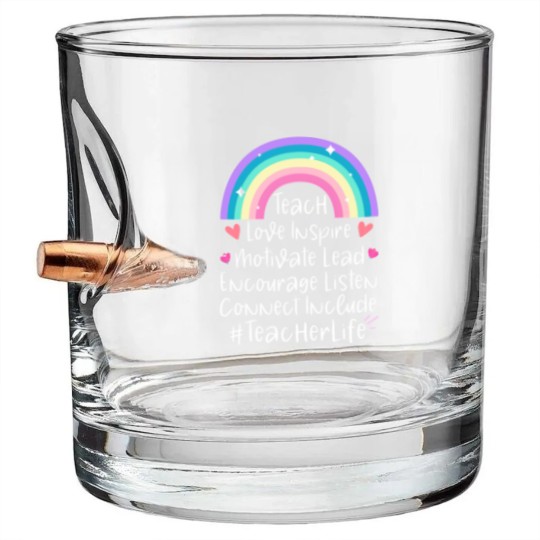 Discover Teacher Life Bullet Whiskey Glasses, Teacher Gift, Teacher Bullet Whiskey Glasses, Elementary School Teacher Bullet Whiskey Glasses, Preschool Teacher, Gift for Teacher - Teacher Life - Bullet Whiskey Glasses