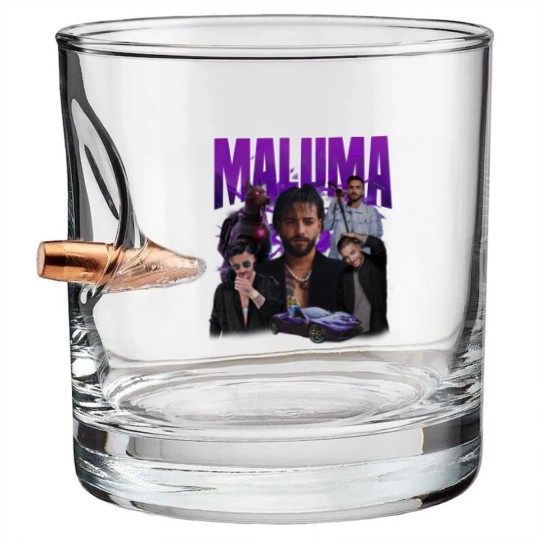 Discover Maluma Graphic Style Bullet Whiskey Glasses, Maluma Bullet Whiskey Glasses