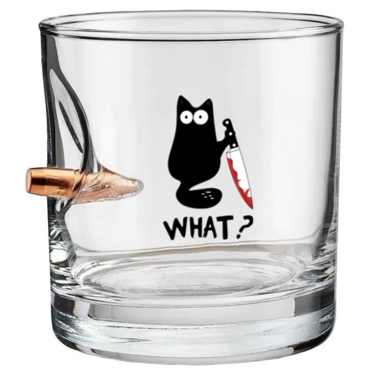 Discover Cat What Bullet Whiskey Glasses