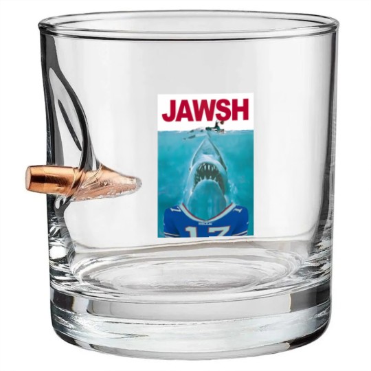 Discover Jaws - Josh Allen Baby Blankets Bullet Whiskey Glasses