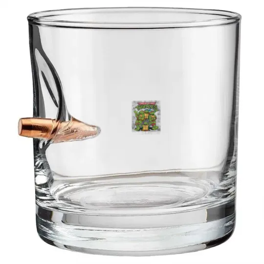 Discover Teenage Mutant Ninja Turtles Classic Retro Logo Bullet Whiskey Glasses