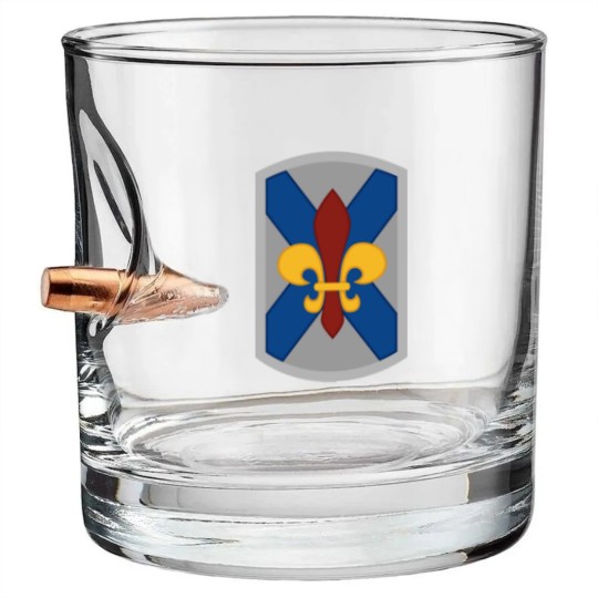 Discover 256th Infantry Bullet Whiskey Glasses