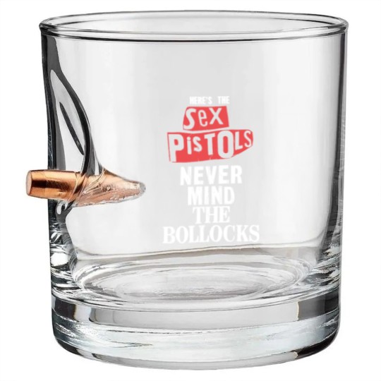 Discover The sx Pistols Unisex Bullet Whiskey Glasses: NMTB Distressed (Dip-Dye)
