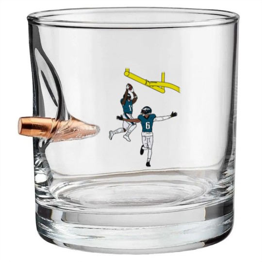 Discover AJ Brown and DeVonta Smith Dunk Celebration Active(1) Bullet Whiskey Glasses
