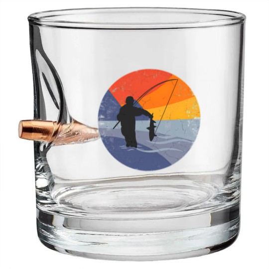 Discover Fishing fishing rod FISHING FISHERMAN lake fishing Bullet Whiskey Glasses